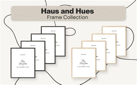 Haus And Hues X Beige Oak Wood Frames Set Of X Picture