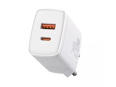 Сетевое зарядное устройство Baseus Compact Quick Charger 20W U+С 20W ...