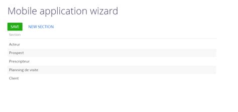 sort sections  mobile app community creatio