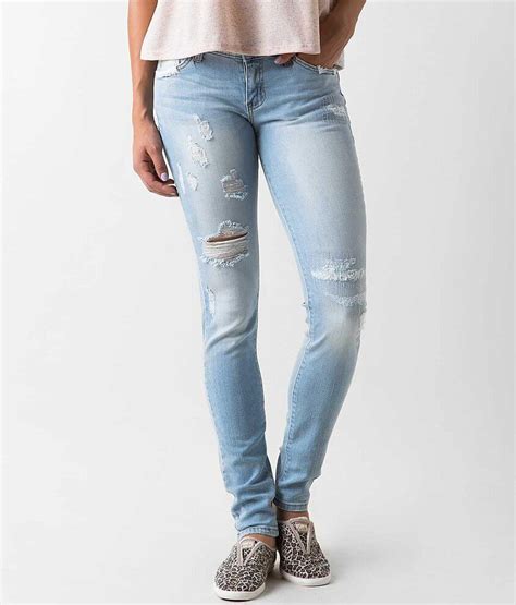 Kancan Low Rise Skinny Stretch Jean Womens Jeans In Malibu Buckle