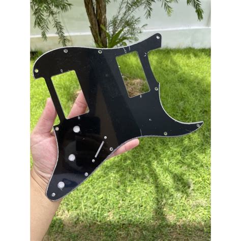 Hh Strat Guitar Pickguard Holes Shopee Thailand