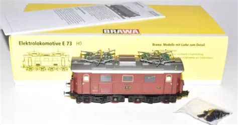 BRAWA H0 43050 E73 01 E Lok Braun Der DRG In Ep II 4 Achsen DSS Mit