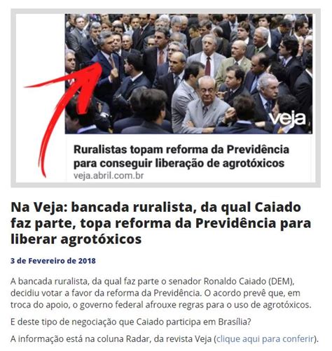 Sarau Para Todos Na Veja Bancada Ruralista Da Qual Caiado Faz Parte