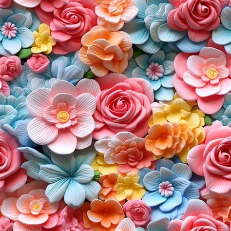 Premium Ai Image Brightly Colored Paper Flowers Are Arranged In A