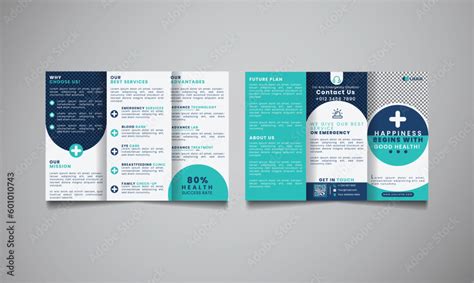 Premium Vector File Healthcare Tri Fold Brochure Template Fully