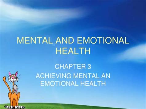 Ppt Mental And Emotional Health Powerpoint Presentation Free