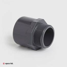 U PVC Threaded Adaptor Metric Epco