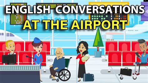 At The Airport - English Speaking Daily Life Conversation Dialogues - Beginner Intermediate ...