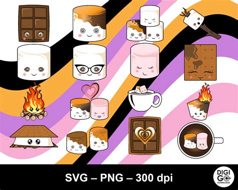 Marshmallow Face Svg Marshmallow Svg Marshmallow Png Cute