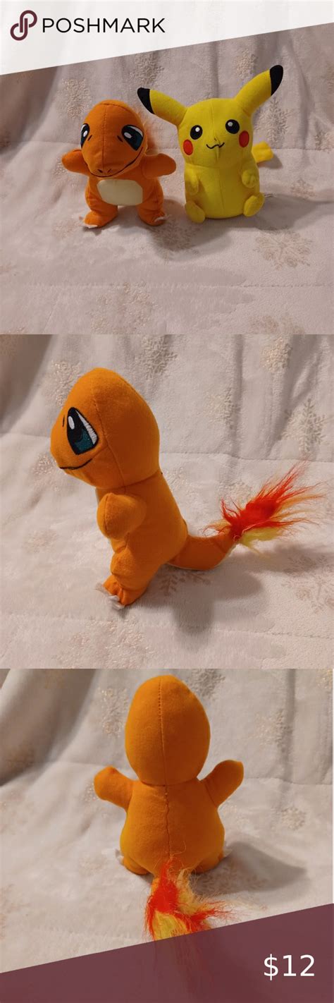 Pokemon Pikachu and Charmander plush | Charmander plush, Charmander, Plush