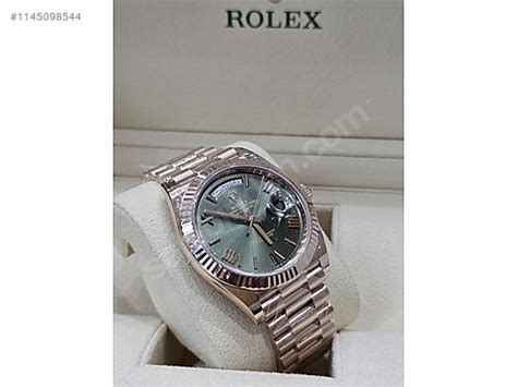 Rolex Rolex Day Date Rose Gold Green Dial Mm Sahibinden Comda