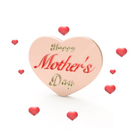 Mothers Day 3d Png Mothers Day With Heart 3d Mothers Day Art Words