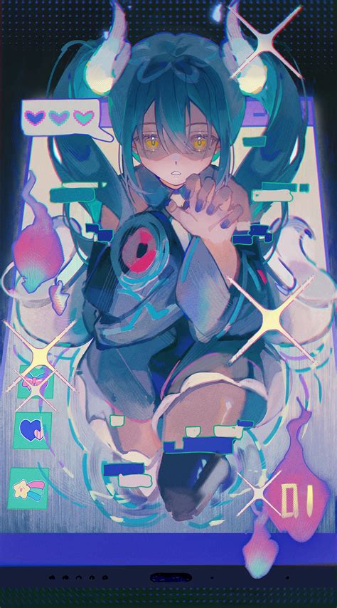 Hatsune Miku And Ghost Miku Pokemon And More Drawn By Niukou Kouzi