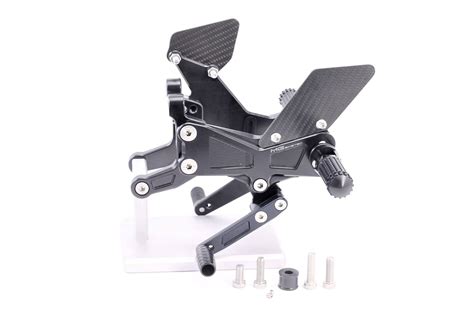 MG Biketec Rearset Kit Black Fixed Footpegs DUCATI Panigale V4 2018