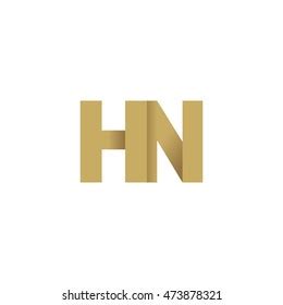 Initial Letters Hy Overlapping Fold Logo Stock Vector Royalty Free