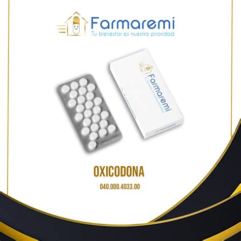 Oxicodona Tableta De Liberaci N Prolongada Tabletas Farmaremi