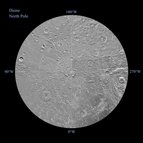 Map Of Dione December Nasa Jet Propulsion Laboratory Jpl