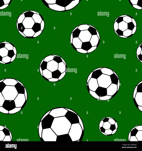 Green Soccer Ball Background Stock Vector Images Alamy