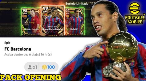 Pack Opening Em Busca Do Ronaldinho Gaucho 102 No Efootball 2023 Mobile