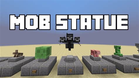 How to make Mob Statues in Minecraft Minecraft Blog | Minecraft commands, Cute minecraft houses ...