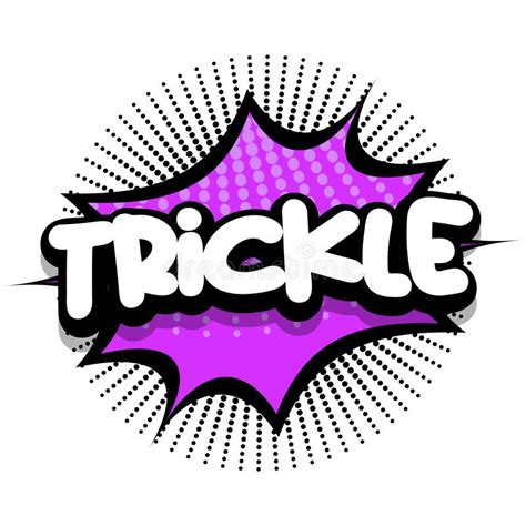 Trickle Comic Book Explosion Bubble Vector Illustration Stock Vector