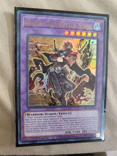 Yu Gi Oh TCG Meizen The Battle Ninja Darkwing Blast DABL EN040 1st