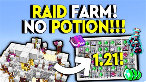 BEST AFK RAID FARM 1 21 Minecraft Bedrock MCPE Xbox PS4 Nintendo Switch