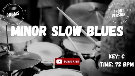 Slow Minor Blues Drumless Backing Track Jam Youtube