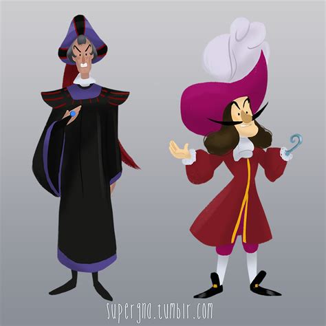 Claude Frollo And Captain Hook By Gna In Your Butt Disney Movie