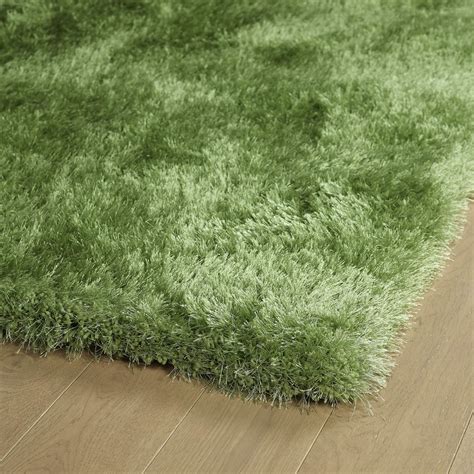 Modern Loom Posh Shag Lime Green Solid Modern Rug From The Shag Rugs