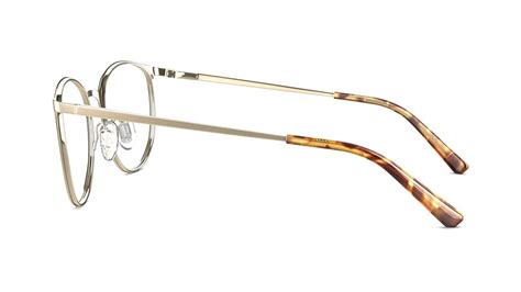 Specsavers Womens Glasses Samiya Gold Round Metal Stainless Steel