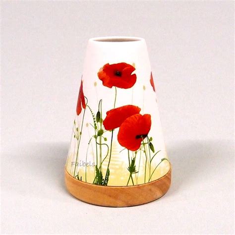 Glowing Candle Holder Vintage Style Puri Mohnblume