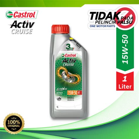 Castrol Activ Cruise 15W 50 Minyak 4T Motor Original Castrol Motorcycle