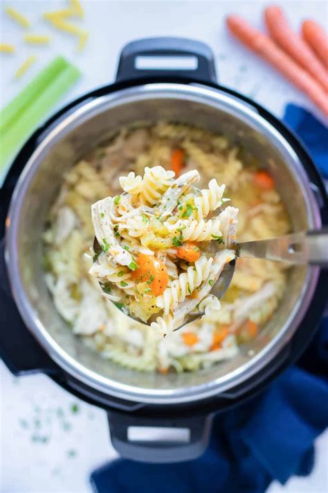 Instant Pot Chicken Noodle Soup Recipe - Evolving Table