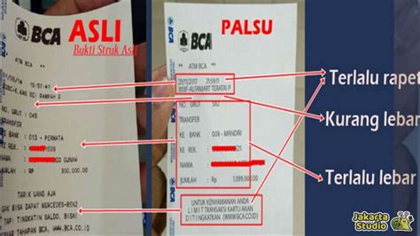 5 Cara Membedakan Bukti Transfer BCA Asli Dan Palsu