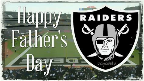 Happy Fathers Day Oakland Raiders Logo Oakland Raiders Football