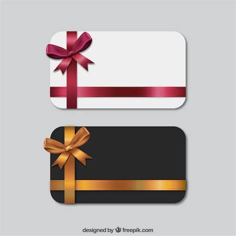 Conjunto De Tarjetas De Regalo Descargar Vectores Gratis