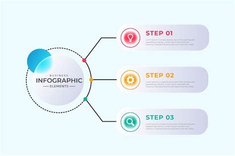 Premium Vector Three Step Circular Timeline Infographic Template