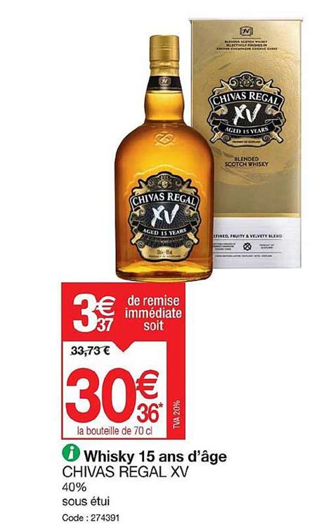 Promo Whisky Ans D Ge Chivas R Gal Xv Chez Promocash Icatalogue Fr