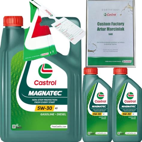 CASTROL MAGNATEC 5W30 A5 B5 WSS M2C913 D 6L ZAWIESZKA za 240 80 zł z