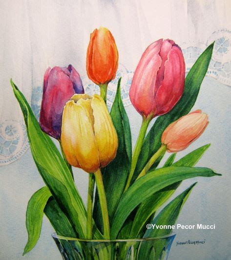 130 Tulpen Aquarelle Ideen In 2021 Aquarell Blumen Aquarell Tulpen