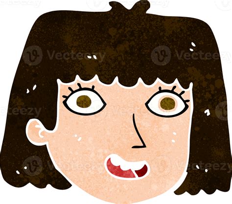 Cartoon Happy Female Face 44956897 Png