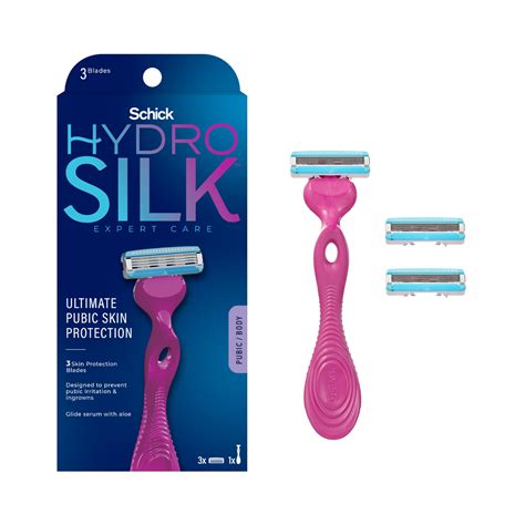 Schick Hydro Silk Ultimate Pubic Skin Protection Bikini Razor Razors For Women Sensitive Skin