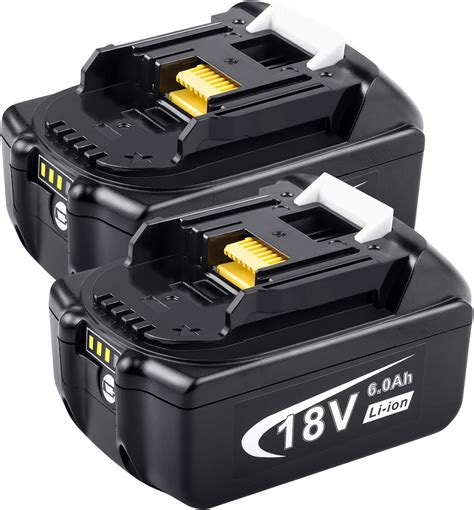 Amazon 2 Packs BL1860 6000mAh 18V Tool Battery Packs Replacement