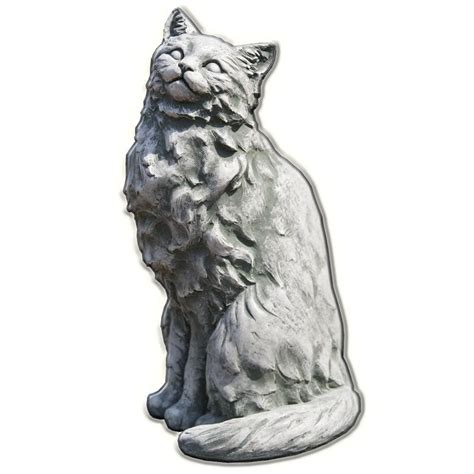 Tanner Cat Cast Stone Garden Statue