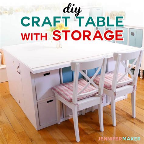 16 Easy To Make DIY Craft Table Plans | Craft Desk Ideas
