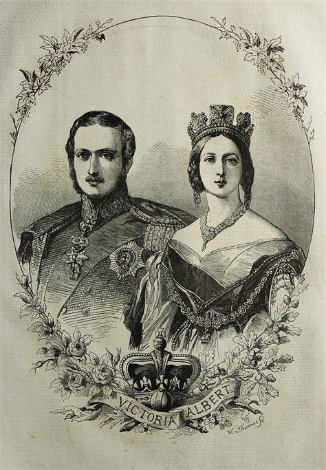 Queen Victoria and Albert Pyrography by Illustrated London News 1855 ...