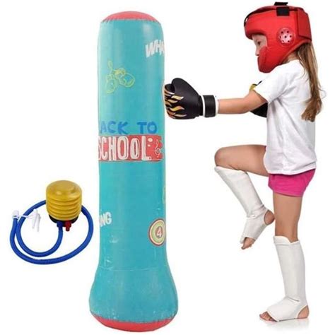 Sac De Boxe Gonflable Sur Pied Sac De Frappe Boxe Tumbler Paisse Pour