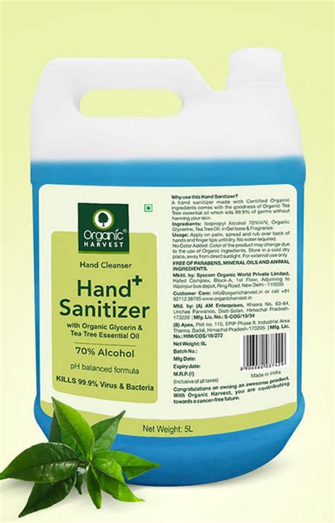 Organic Harvest Hand Sanitizer 5l