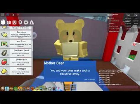 Completing All Mother Bears Quests Roblox Bee Swarm Simulator YouTube